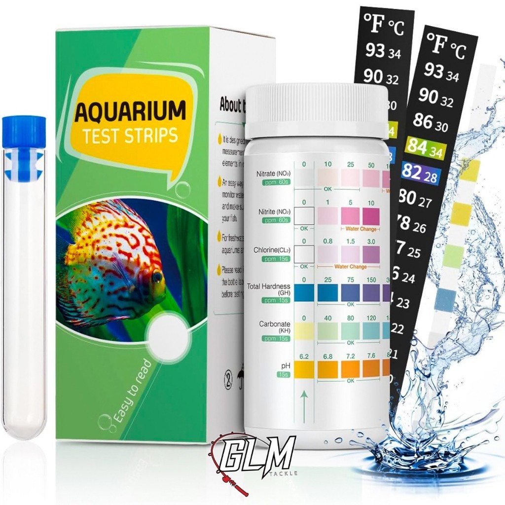 Tétra 6 in 1 Tropical Ph KH GH No2 No3 Cl3 Aquarium Water Test Kit for