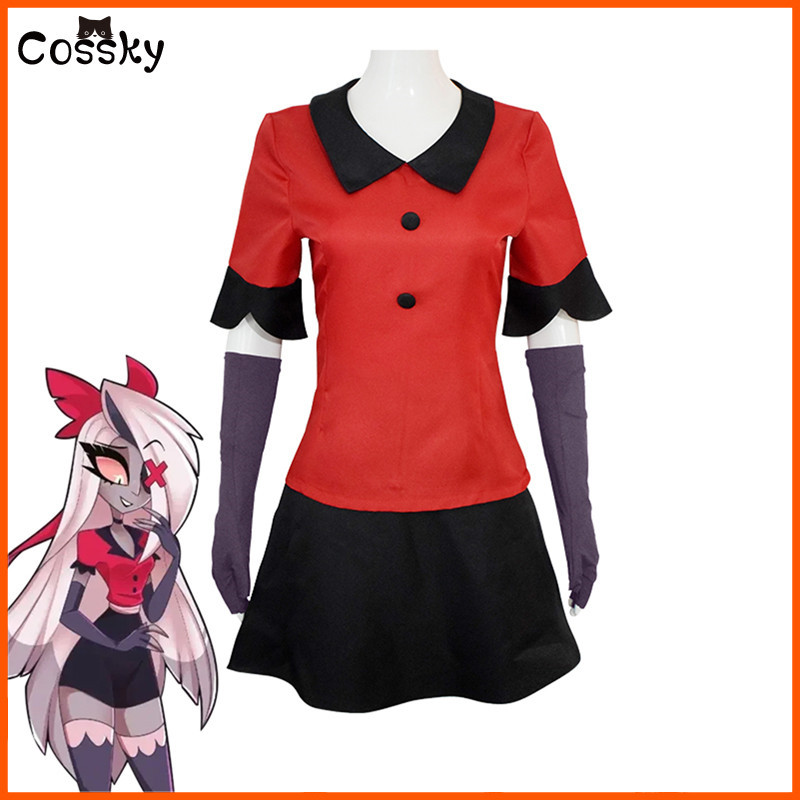 Vaggie Cosplay Costume Clothes Uniform Hazbin Cosplay Hotel Vaggie ...