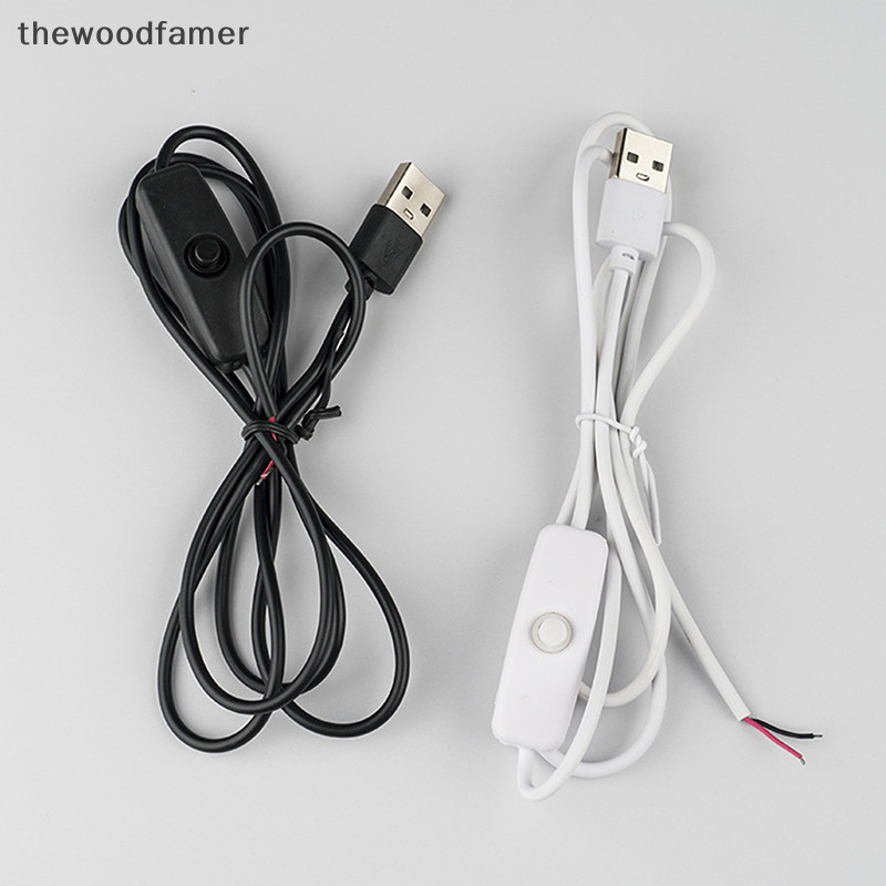 thewoodfamer 5V Switch Power Supply Wire 1M/1.5M USB Male To 2 Core ...