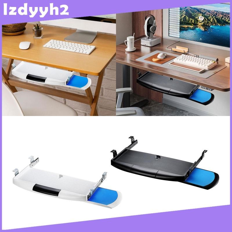 [LzdyyhacMY] Keyboard Shelf under Desk, Silent Slide Rail Keyboard ...