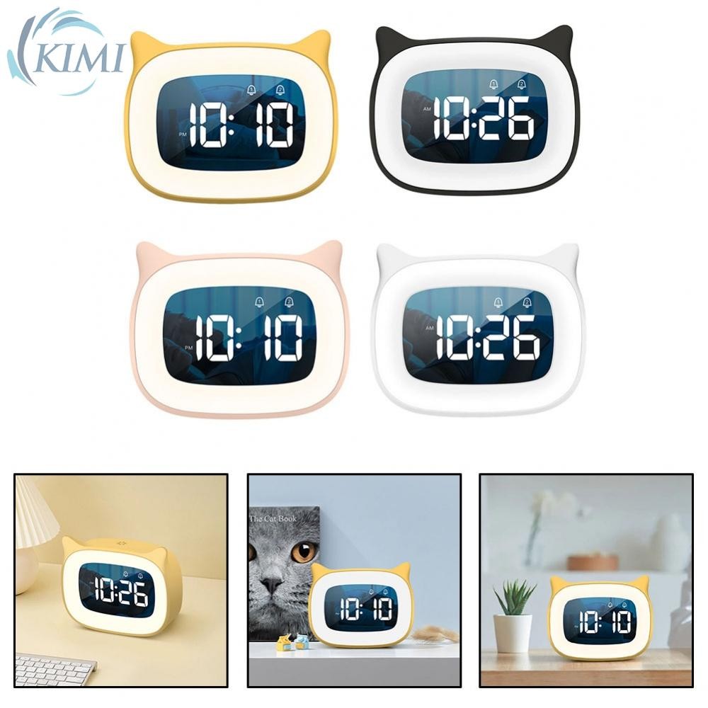 Rechargeable Digital Alarm Clock with Adjustable Volume and Built in ...