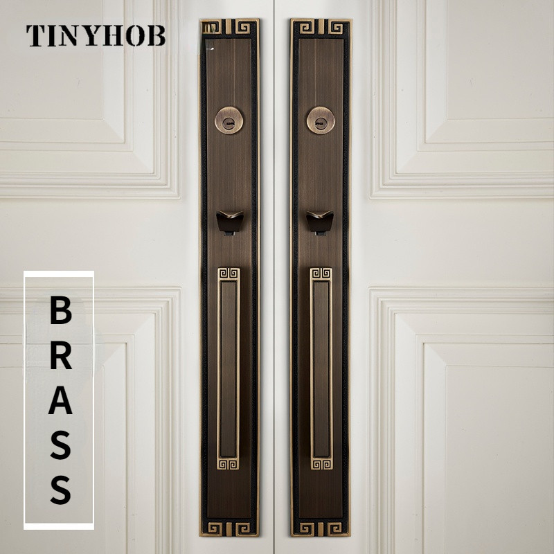 European style/Solid Brass Villa Door Lock Security hotel door lock ...