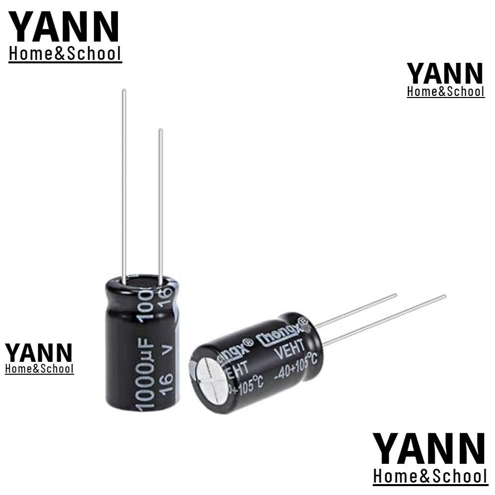 YANN 1000uF 16V Capacitor, Electrolytic Capacitors Radial Leads, Wide ...