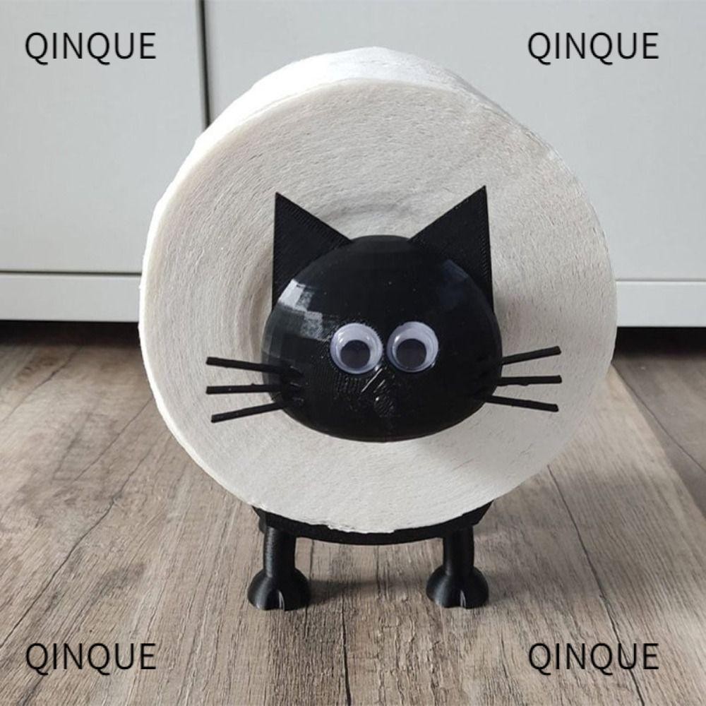 QQIN Wall Mounted Tissue Organizer, Waterproof Durable Cat Toilet