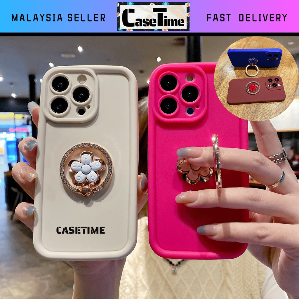 Huawei Nova 4e 5T 7i 7se Mate 20 P20 P30 Pro Y9 Prime cute flower ring ...