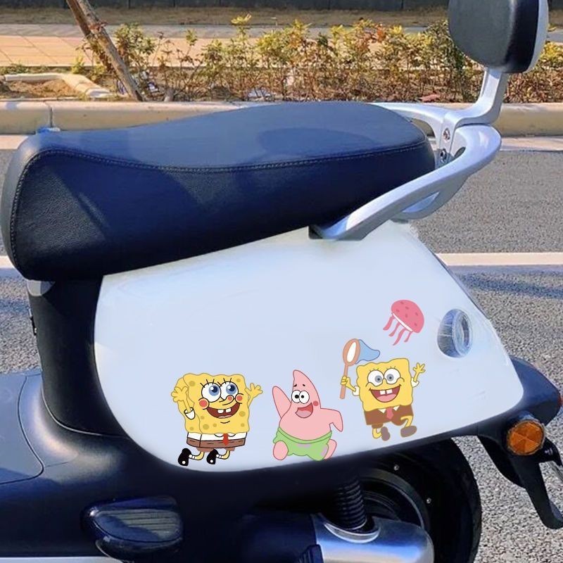 Spongebob SquarePants Pie Daxing Car Block Scratch Stickers Electric ...