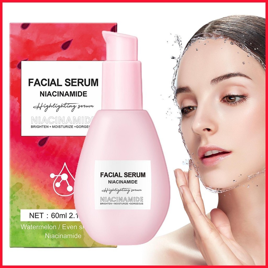 Watermelon Facial Primer Cream 75ml Niacinamide Face Dew Drops Glow Dew ...