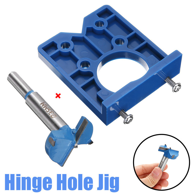 Concealed Hinge Hole Drilling Bit Jig For 35mm Hinges Mounting