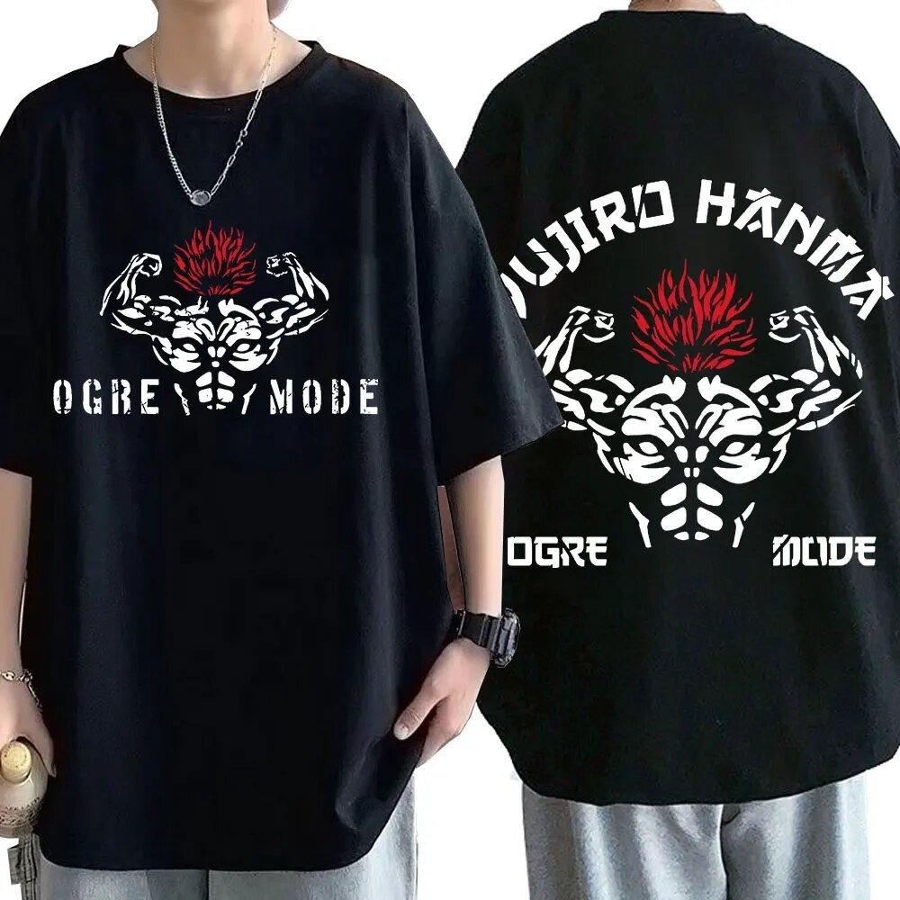 Anime Baki The Grappler Tshirts Gothic Ogre Mode Yujiro Hanma Tshirt ...