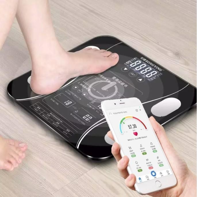 Ready Stock 80 in 1 Smart Body Fat Analyser Weighing Device Digital ...
