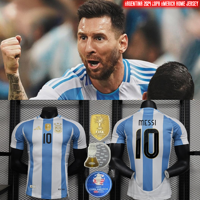 2024 Player issu 2024/25 Argentina Home football jersey Messi jersey S