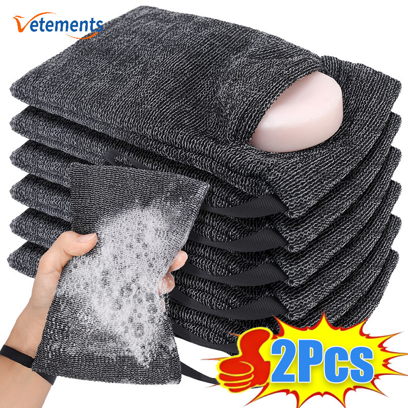 Body Foam Scrubber Soap Bag Sponge Exfoliating Skin Soaps Scrubber Bar ...