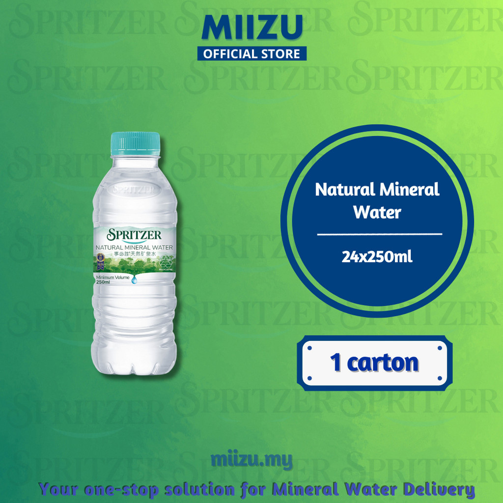 Spritzer Natural Mineral Water 24x250ml | Shopee Malaysia