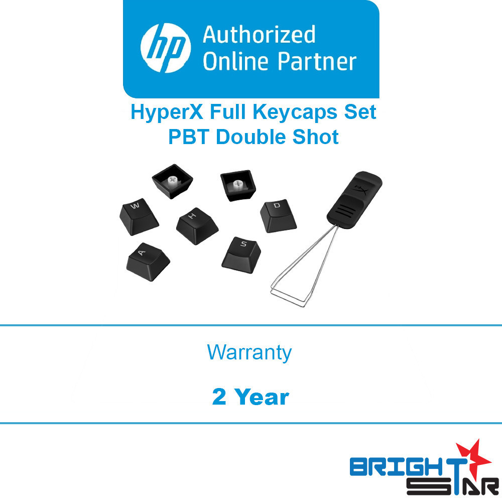 HyperX Full key Set Keycaps - PBT - Black/White/Pink | Shopee Malaysia