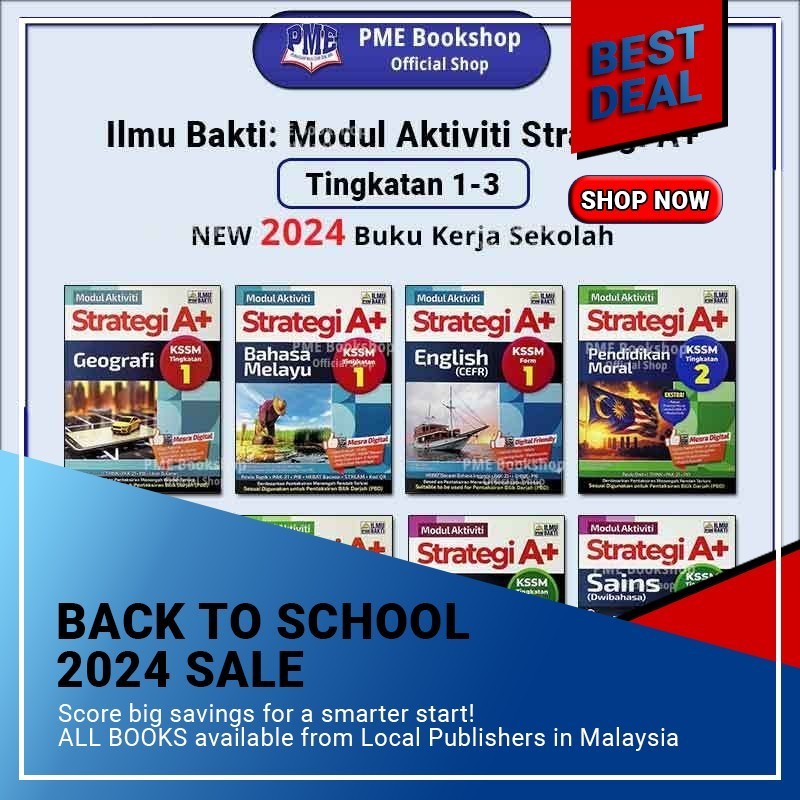 Pme Bookshop Buku Sekolah Ilmu Bakti Modul Aktiviti Strategi A Uasa Kssm Tingkatan