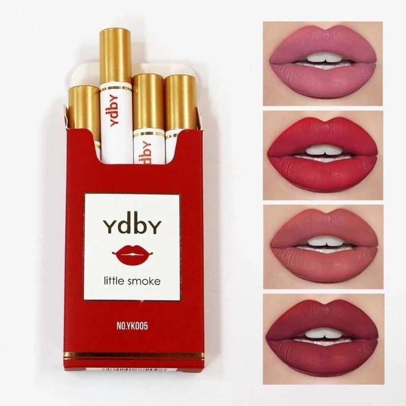 New Viral ydby 4pcs Little Smoke Color Semi-Matte Student Lipstick ...