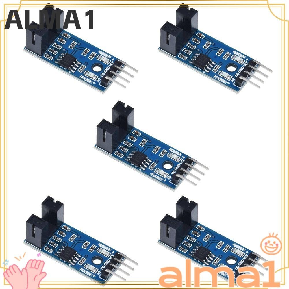 ALA 5 PCS Speed Sensor Module, 3.3V To 5V Slot Type Optical Optocoupler ...
