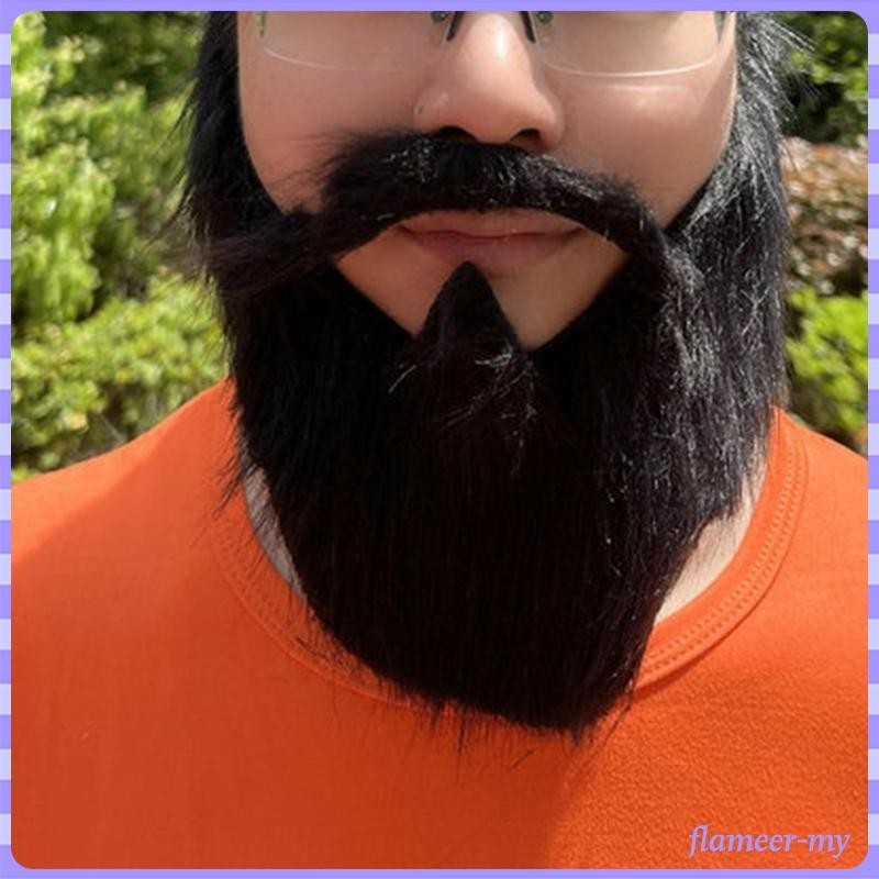 [FlameerMY] Fake Beard Fake Mustaches Party Costume, Makeup Dress Up ...