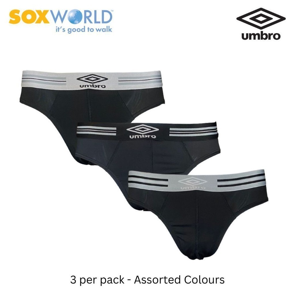 Umbro 3 In 1 Men's Innerwear Briefs Trunk Boxer Underwear 30-UM-3001 ...