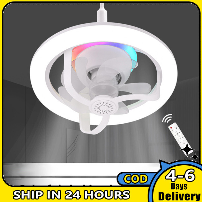 In Stock MultiDirectional Ceiling Fan With Lights Modern Indoor