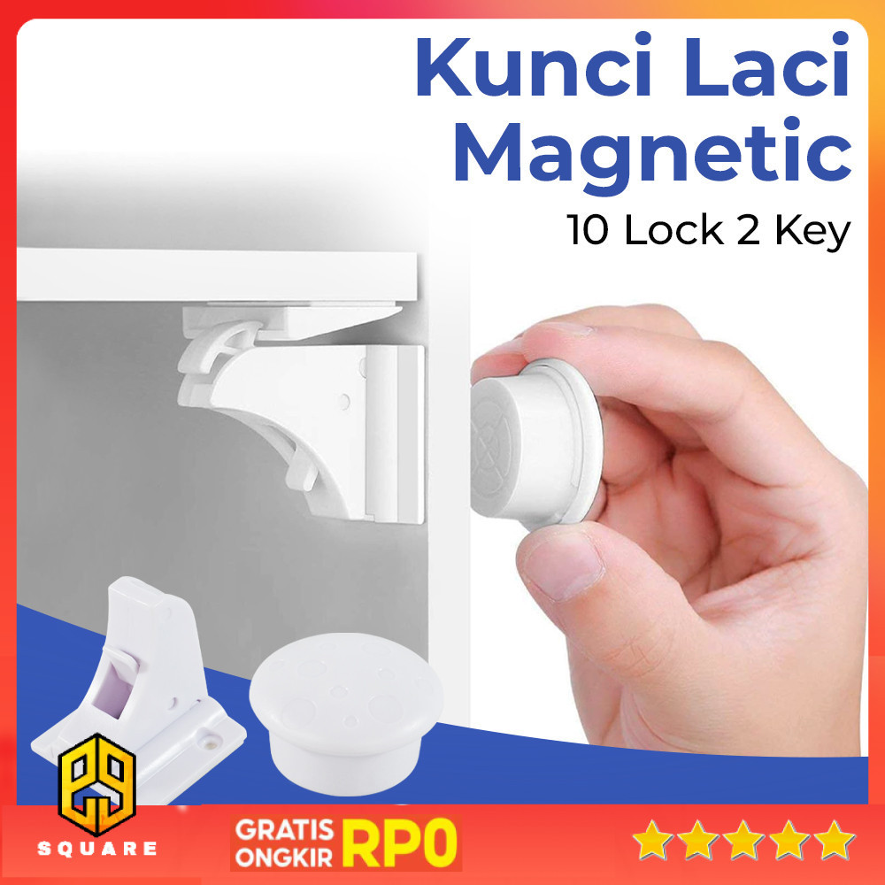Koolboy Magnetic Cupboard Drawer Lock 10 Lock 2 Key - LK-002-KB ...