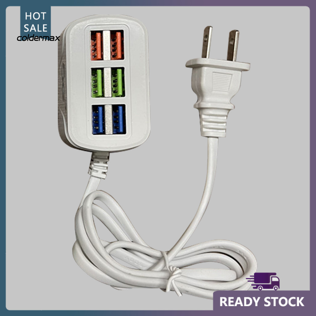 COLD USB Power Strip Multifunctional Quick Charging Plug Play 6 Ports ...