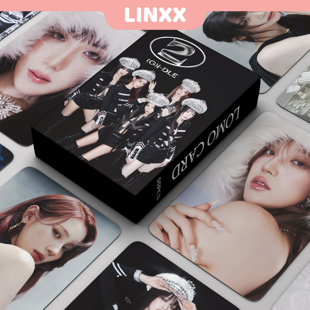 LINXX 55 Pcs (G)I-DLE 2nd Full Album Lomo Card Kpop Photocards ...