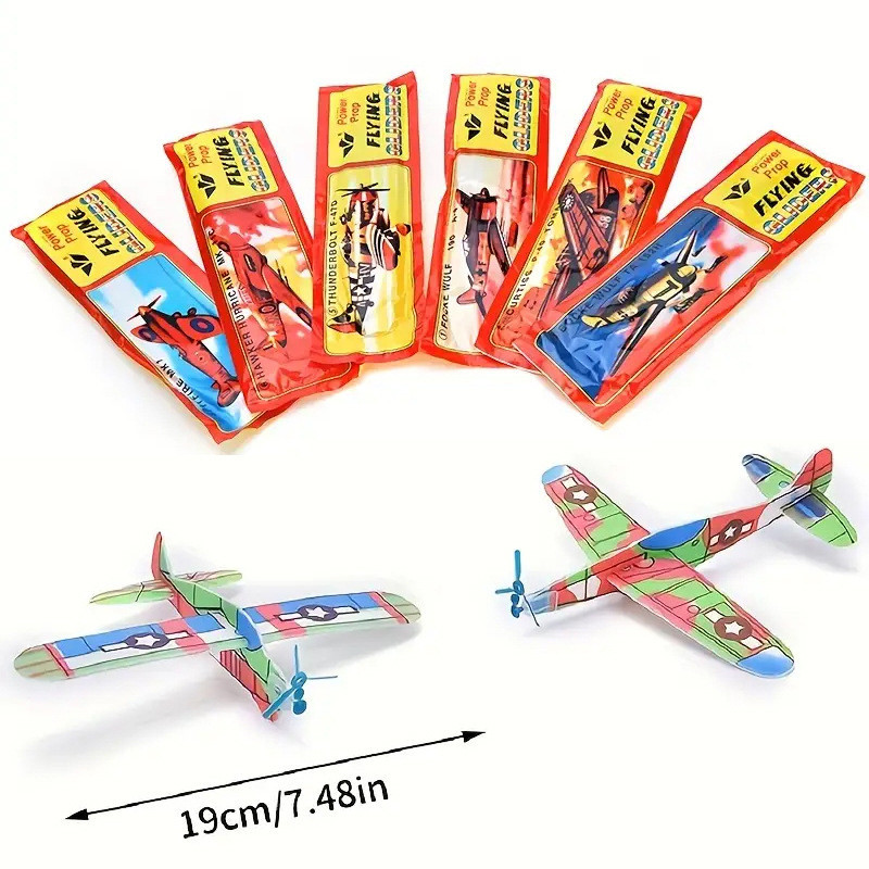 Foam Sliding Magic Airplane Foam Airplane Model Assembling Food Toys ...