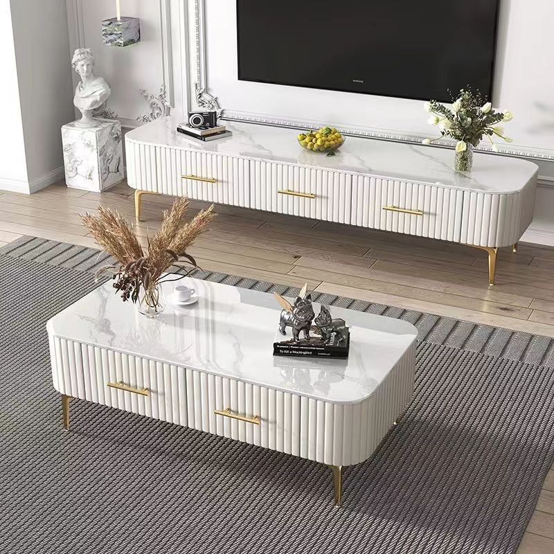 WLF TV Cabinet With Drawers Console TV Rack Storage Multi-functional ...