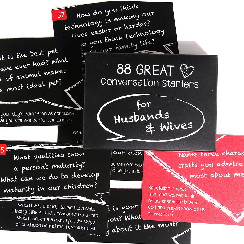 88 Creative Conversation Starters Couples Dialogue Game for Parties ...