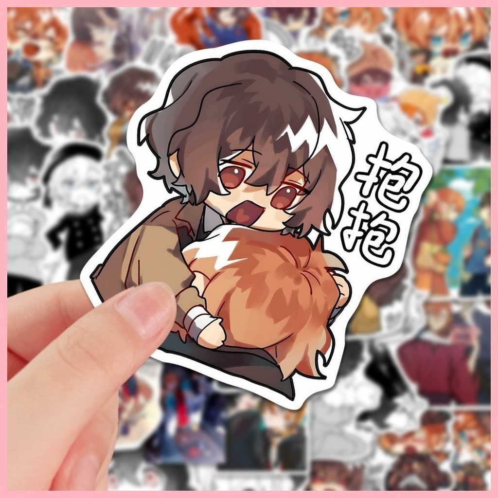 Stickers Bungo Stray Dogs (56 Sheets) Dazai osamu Cute Cartoon Q ...