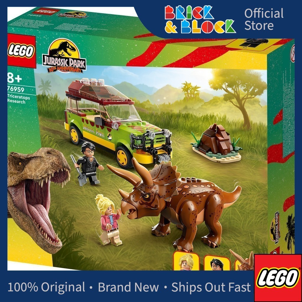 LEGO 76959 Triceratops Research | LEGO Jurassic World | Shopee Malaysia