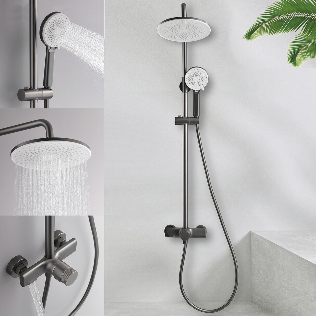 Retrofit Rain Shower System | 3-Setting Handheld Shower Combo with Hose ...
