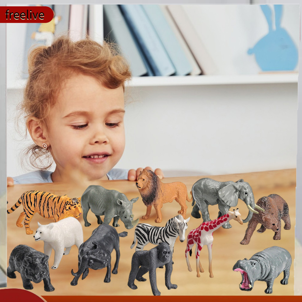 freelive| Animal Statue Model for Kids Wildlife Animal Figures for ...