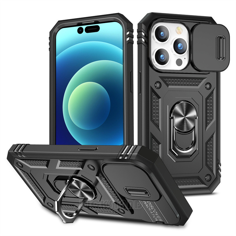 Camera Case for iPhone 15 Pro Max 14 Plus 13 Cover Anti Impact Protective Armor Shockproof Back