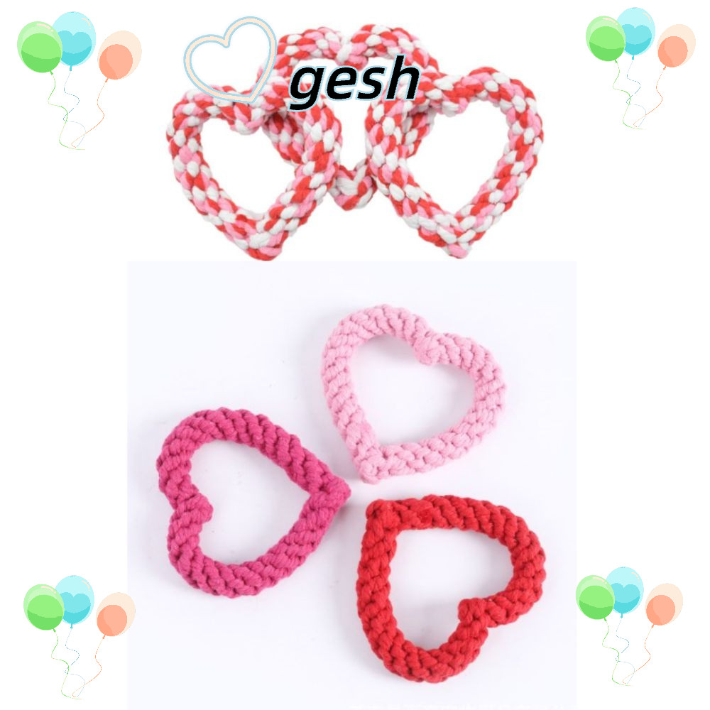 GESH1 3 Pieces Interlocking Heart Rope, Pink, Red Heart Shaped ...