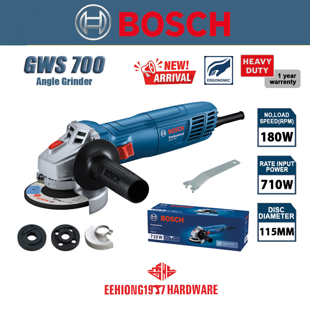 BOSCH GWS 700 GWS700 Professional Angle Grinder With Handle 06013A30K0 ...