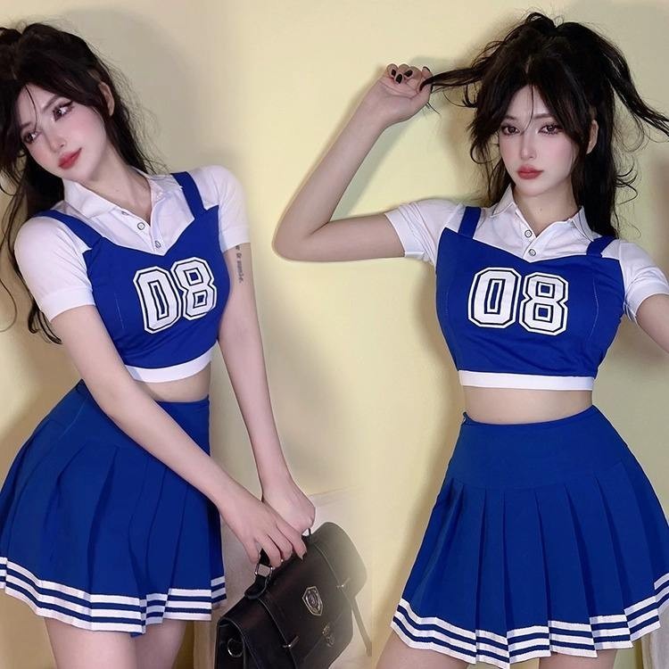 Adult Cheerleading Costumes, Midriff-baring Suits, Korean Version Of ...