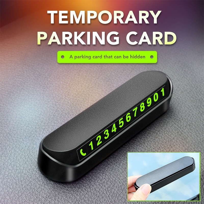 Car Temporary Parking Phone Number Card Plate Magnetic Telephone ...