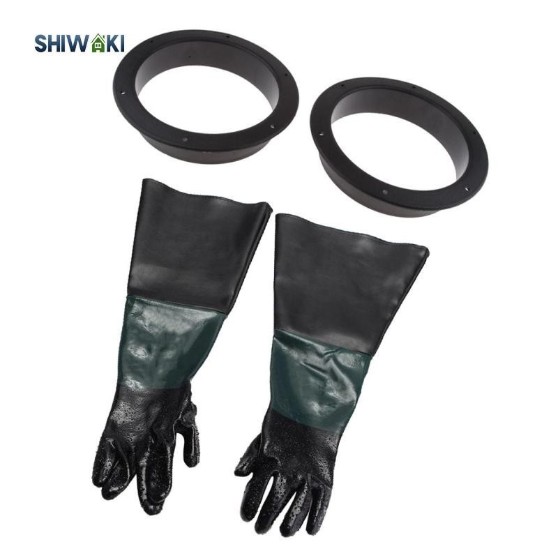 [ShiwakiMY] 2 Pair Industrial Tools Rubber Sandblasting Gloves for ...