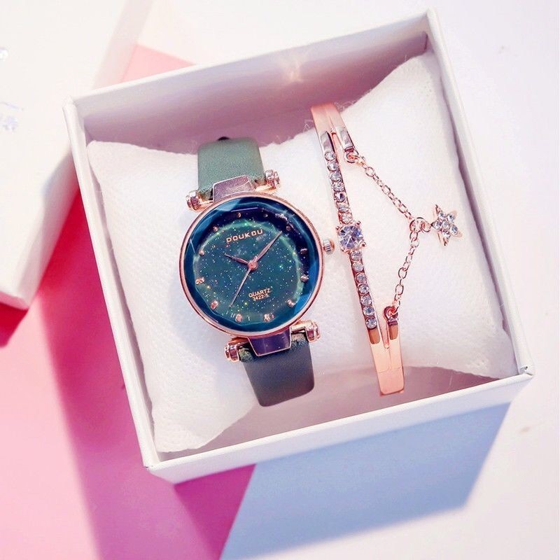 Gift Box Chic Super Hot Tik Tok Watch Female Waterproof Female Middle ...