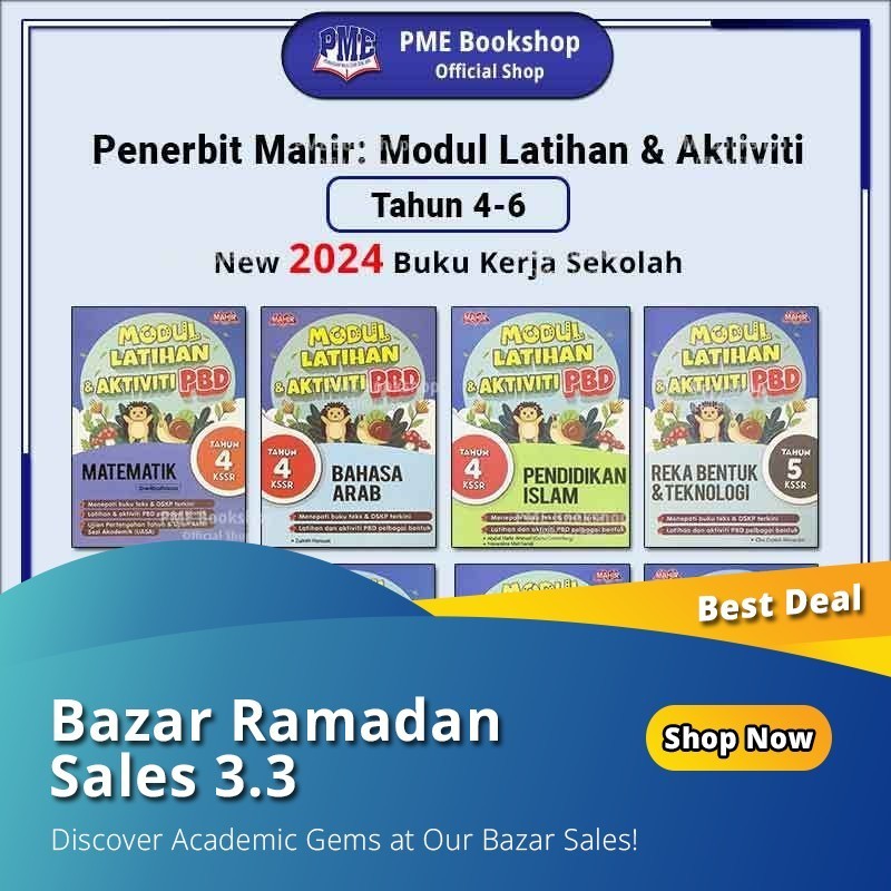 [PME Bookshop] (2024 Buku Sekolah) Penerbit Mahir: Modul Latihan ...