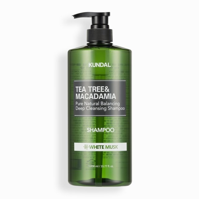 Kundal Tea Tree & Macadamia Deep Cleansing Shampoo for Oily Scalp White