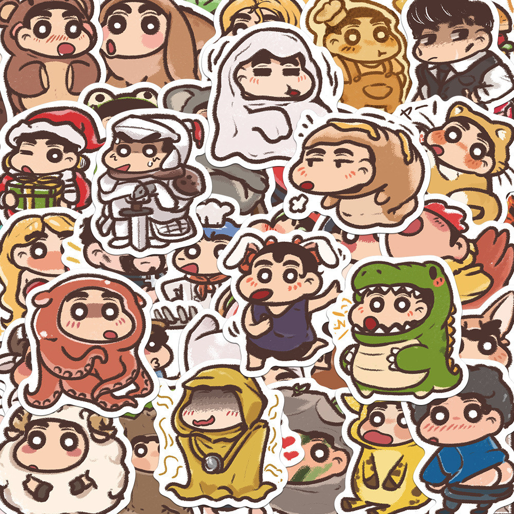 Sticker Crayon Shin-chan Shin chan cosplay Waterproof Different Styles ...