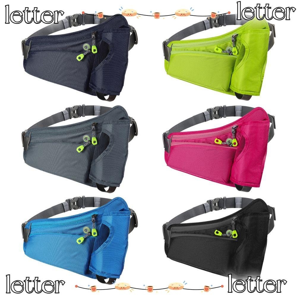 LETTER Sport Waist Pack Waterproof Outdoor Water Bottle Holder