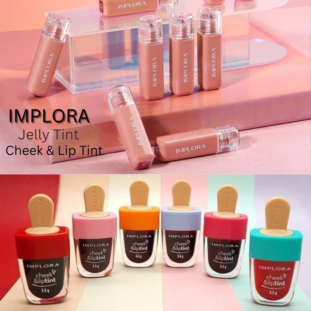 Implora Cheek & Lip Tint Jelly Tint Original Stain LipTint Cheap Murah