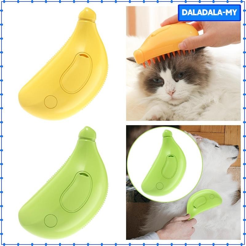 [DaladalaMY] SelfCleaning Steamy Pet Brush, Cat Steam Brush, Removing