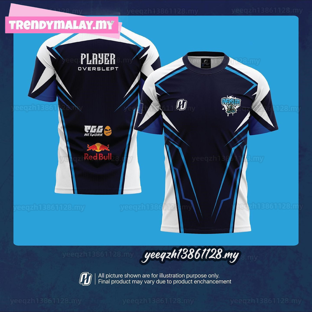 Latest 2024 Baju E-sport Jersey Custom Nickname / Logo Viral Gaming T ...