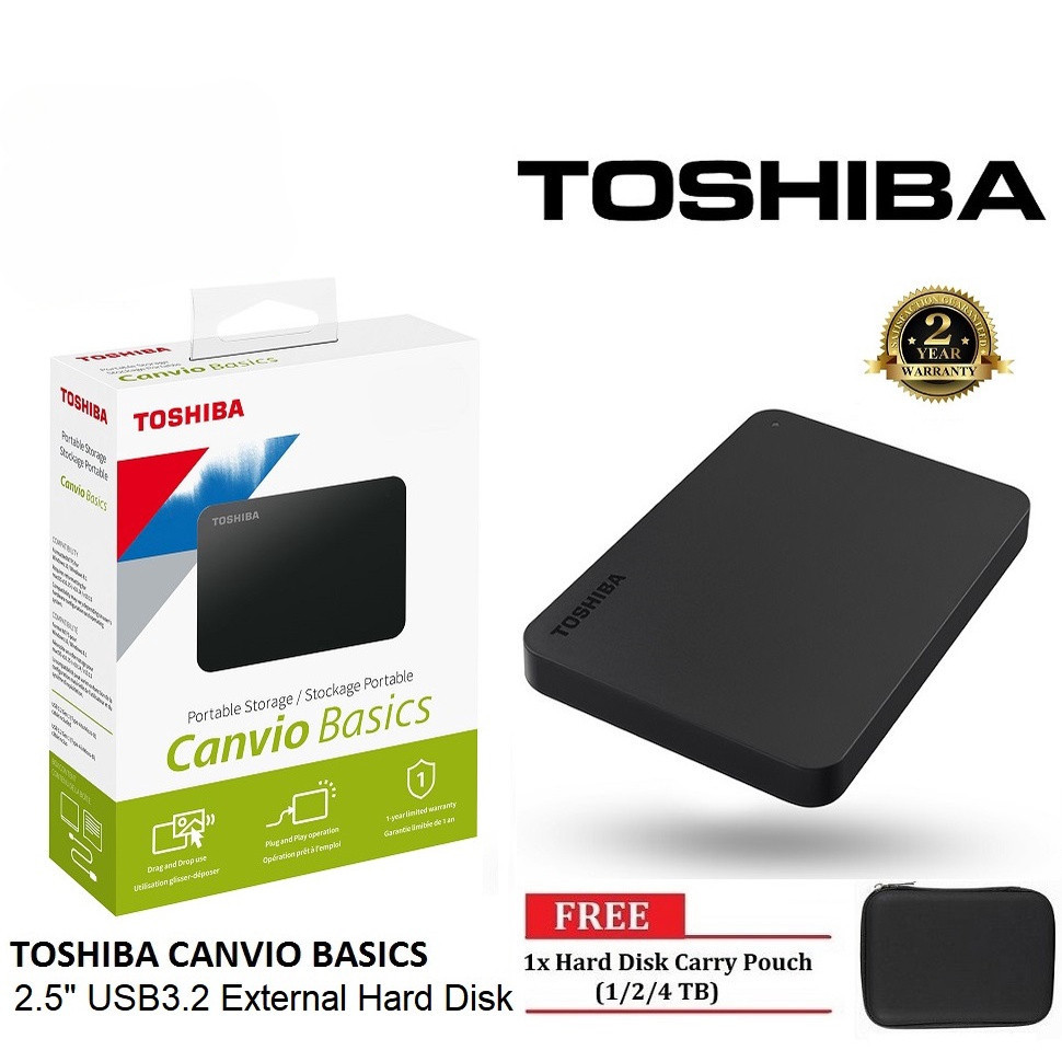 [1TB/2TB/4TB] TOSHIBA CANVIO BASIC 2.5