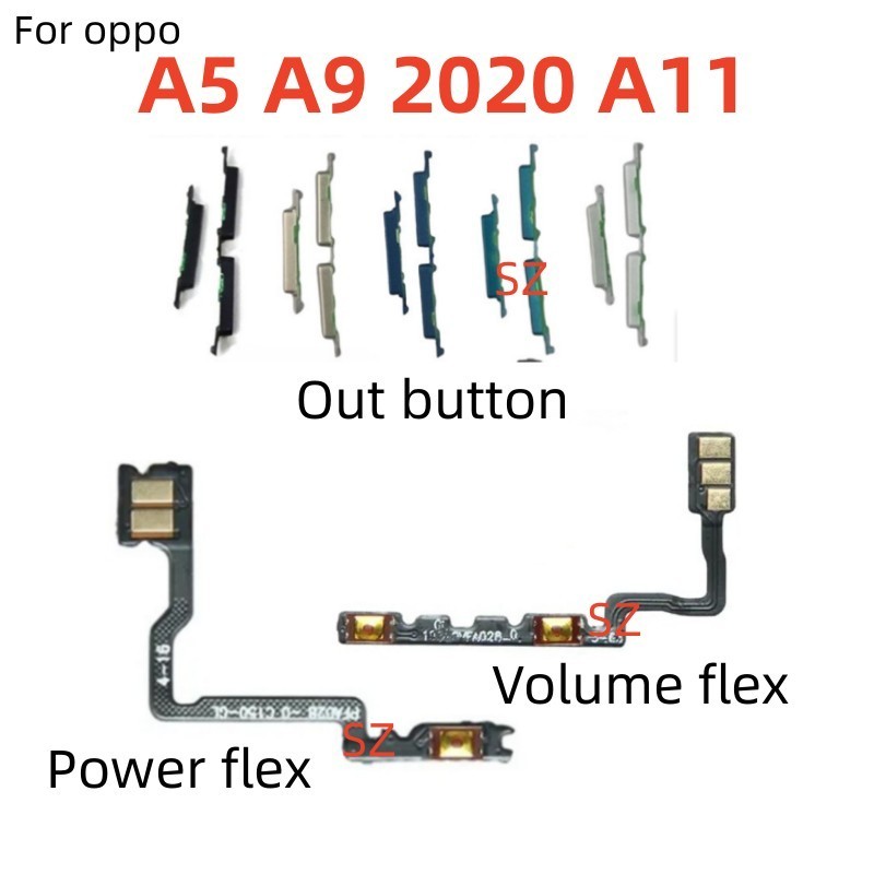 Power On Off button flex for oppo A5 2020 A9 2020 A11 volume Up Down ...